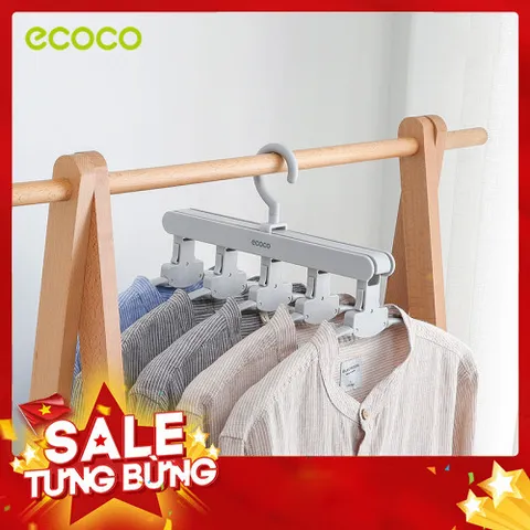 Móc Treo Quần Áo Tiết Kiệm Không Gian 5 in 1 ECOCO E1904 - Đa Năng và Tiện Lợi