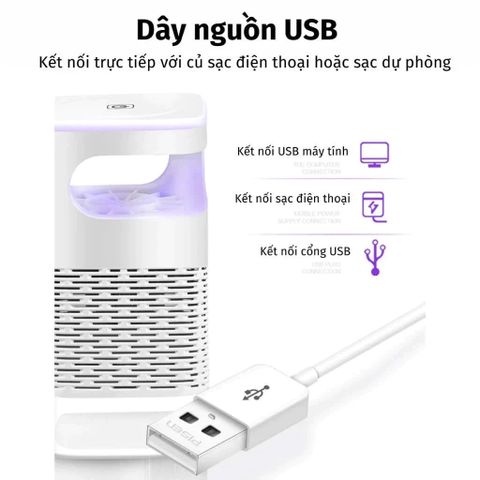 Đèn Bắt Muỗi Bắt Côn Trùng Máy Bắt Muỗi Thông Minh Có Đèn Led Tia UV Tiết Kiệm Điện