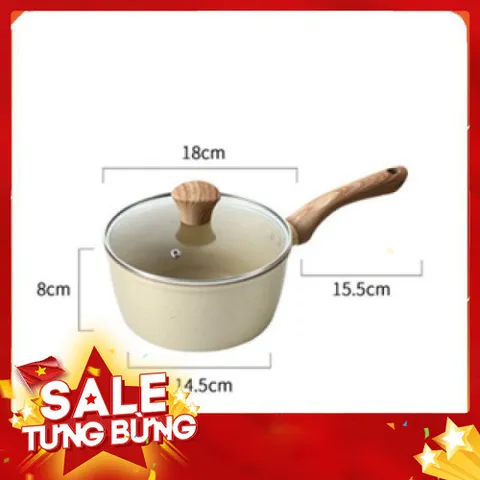 Nồi chống dính vân đá có đáy từ 18cm