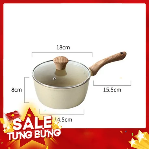 Nồi chống dính vân đá có đáy từ 18cm