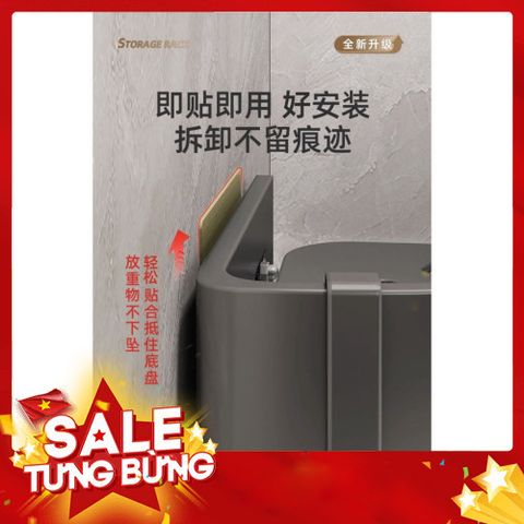 Kệ Nhà Tắm Hợp Kim Nhôm Kèm Keo Dán Siêu Chắc - Không Han Rỉ, Tiện Lợi