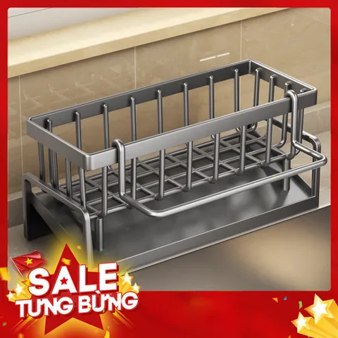 Giá Để Đồ Rửa Bát Tích Hợp Thanh Treo - Kích Thước 23cm, Tiện Lợi Cho Mọi Không Gian Bếp