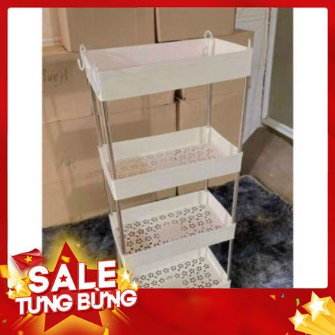kệ góc tường tam giác 3 tầng có bánh xe di chuyển