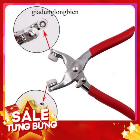 Kìm bấm tặng kèm 100 cúc bấm tiện dụng