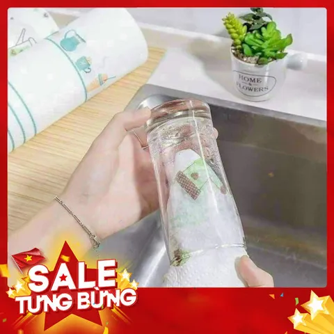 Cuộn lau đa năng có thể tái sử dụng chất liệu cao cấp có họa tiết xinh xắn