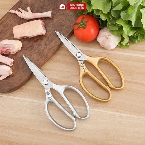 Kéo Làm Bếp Đa Năng Nhật Bản Cắt Giấy, Cắt Gà , Làm Bếp Chất Liệu Dày Dặn Siêu Bền