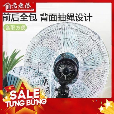 Lưới bọc quạt size to giữ an toàn cho bé