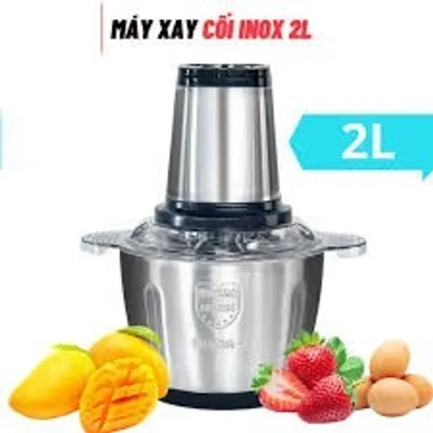 Máy Xay Thịt Cối Inox 2 Lít - Sắc Bén, Tiện Lợi Cho Mọi Nhà Bếp