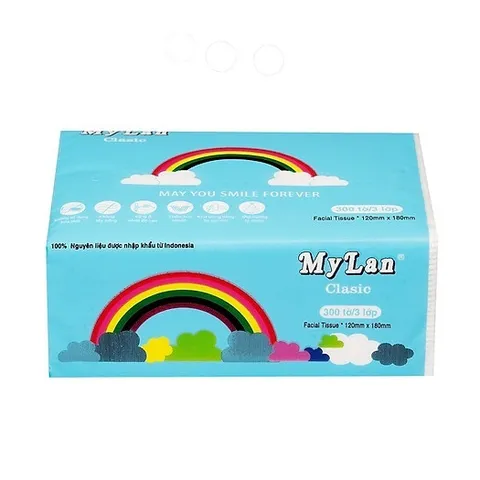 1 Gói giấy ăn cầu vồng siêu dai không chất tẩy trắng mềm mại an toàn cho cả nhà