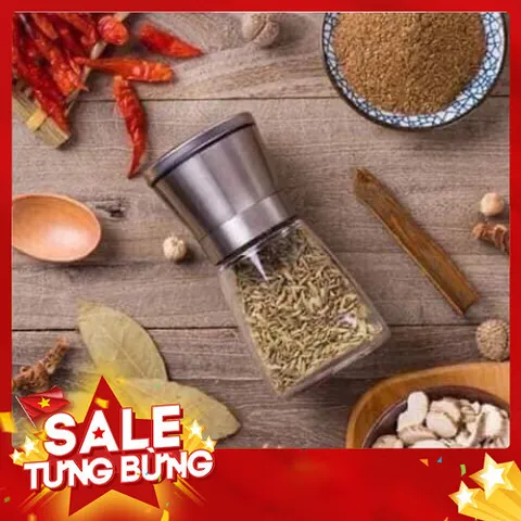Lọ Xay Tiêu Mini Nắp Inox Cao Cấp - Tiện Lợi Cho Mọi Nhà Bếp