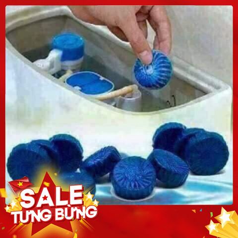 Viên thả bồn cầu xanh gói 10 viên tiện lợi khử mùi hiệu quả, tiết kiệm
