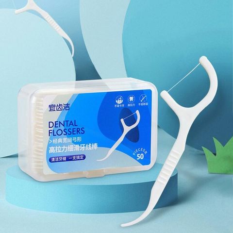 [FreeShip] Tăm chỉ nha khoa ,hộp 50 cây, sợ chỉ mảnh và chắc chắn