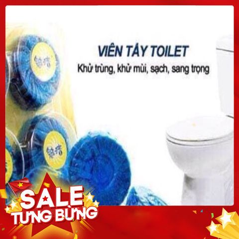 Viên thả bồn cầu xanh gói 10 viên tiện lợi khử mùi hiệu quả, tiết kiệm