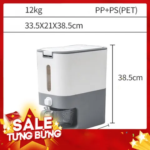 Thùng Đựng Gạo Việt Nhật 10kg - An Toàn, Tiện Lợi và Bảo Quản Thực Phẩm Tốt Nhất