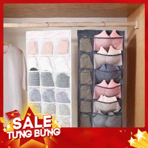 Túi Treo Nhiều Ngăn (Ô) Đựng Đồ Lót, Quần Áo Lót, Tất Vớ - Tiện Lợi và Đa Năng