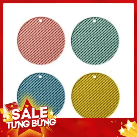 Miếng Lót Nồi Silicon Chống Nóng Chịu Nhiệt Mẫu Mới - Kích Thước 17cm, An Toàn Cho Mọi Loại Nồi