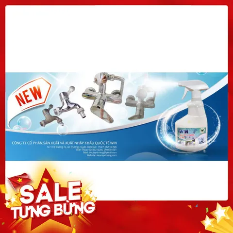 Chai xịt tẩy rửa nhà bếp, nhà tắm, tẩy canxi vôi 500ml