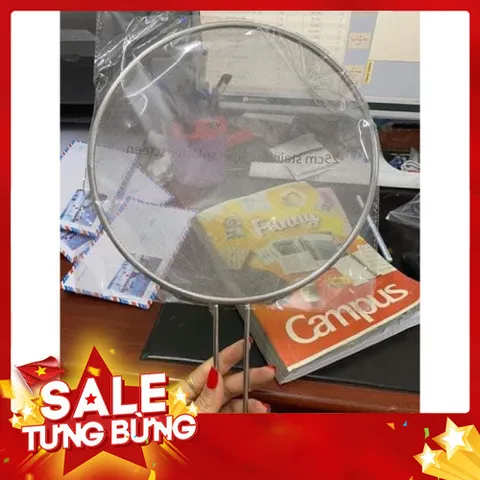 Nắp Chảo Chống Mỡ Bắn Size 28cm - Inox Dạng Lưới Chắc Chắn, Ngăn Dầu Mỡ Bắn Tung Tóe