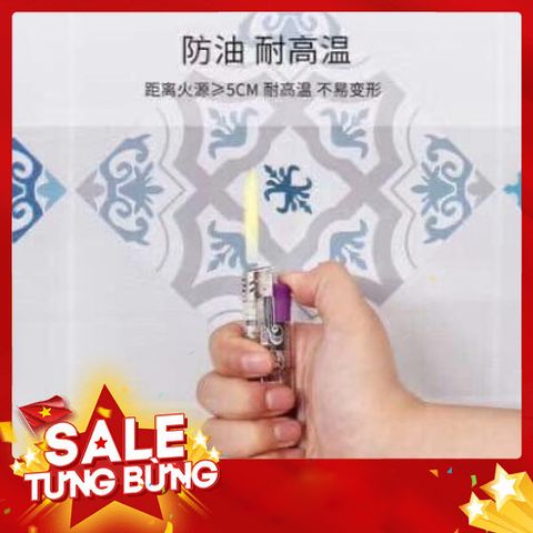 Cuộn Giấy Dán Bếp Hoạ Tiết Kẻ Tráng Nhôm Size 2m x 60cm - Tiện Lợi Và Đẹp Mắt