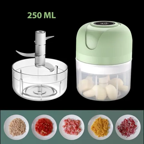 Máy Xay Tỏi Ớt Đa Năng 250ml - Sạc Pin Tiện Lợi, Dễ Sử Dụng