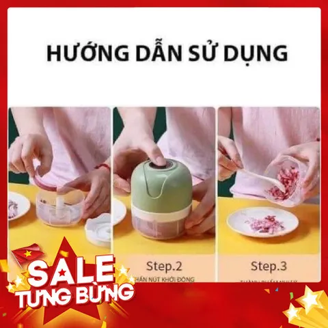 Máy Xay Tỏi Ớt Đa Năng 250ml - Sạc Pin Tiện Lợi, Dễ Sử Dụng