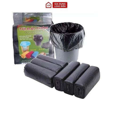 Combo 3 cuộn túi đựng rác đen tự phân hủy