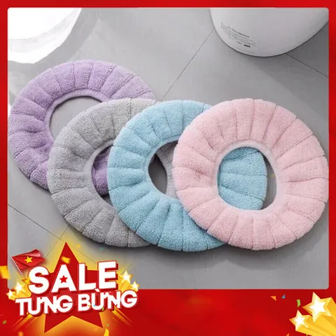Lót Nỉ Bồn Cầu - Thảm Vệ Sinh Chống Trượt, Ấm Áp và Thoải Mái