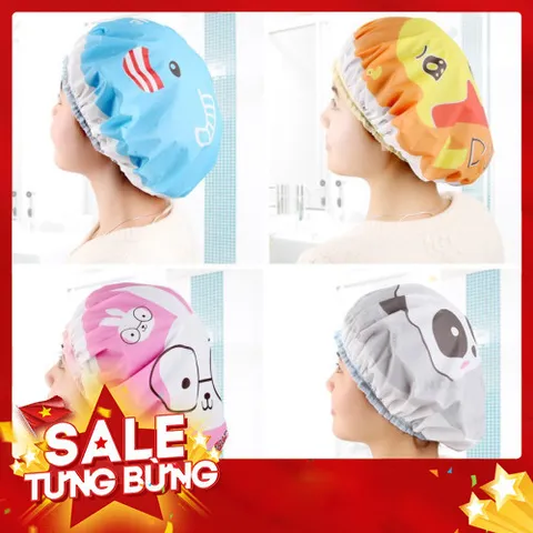 Mũ chụp tóc khi tắm bảo vệ tóc khỏi nước và hóa chất trong quá trình tắm, rửa mặt