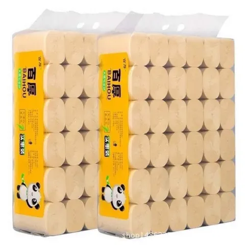 Giấy Vệ Sinh Gấu Trúc Bịch 36 Cuộn - Siêu Dai, Không Chất Tẩy Trắng, An Toàn Cho Gia Đình