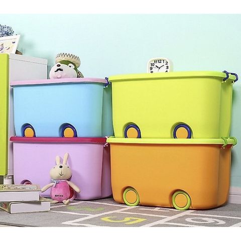Combo 2 Thùng Đựng Đồ Chơi Có Bánh Xe - Tiện Lợi, Dễ Di Chuyển size to