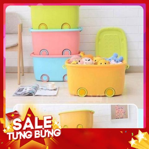 Combo 2 Thùng Đựng Đồ Chơi Có Bánh Xe - Tiện Lợi, Dễ Di Chuyển size to