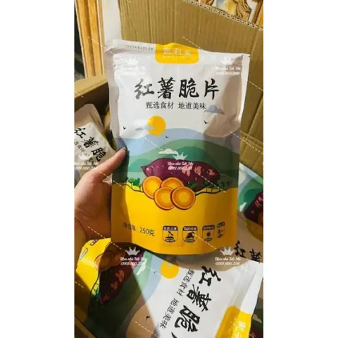 [Combo 3 Gói] Khoai Lang Mật Sấy Giòn KAILIYOU Nội Địa Trung - Khoai Lát Mỏng Siêu Giòn, Đồ Ăn Vặt Healthy (3x250g)