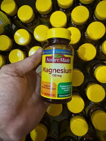 Viên uống bổ sung Magie Magnesium Oxide 250mg 100 viên Nature Made [Hàng Mỹ]