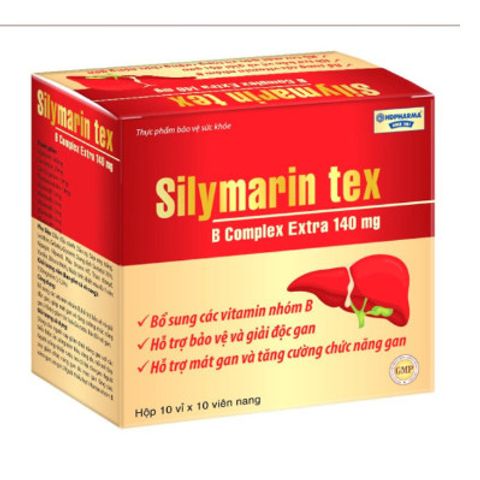 Silymarin Tex 100 Viên – Hỗ Trợ Bảo Vệ Gan, Giải Độc Gan, Bổ Sung Vitamin Nhóm B