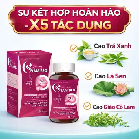 viên uống hỗ trợ giảm béo giảm mỡ thừa mỡ bụng, kiểm soát cân nặng hiệu quả