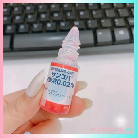 Thuốc Nhỏ Mắt Sancoba 0.02% 5ml Nhật Bản Chính Hãng | Hỗ Trợ Làm Dịu Mắt, Giảm Mỏi Mắt Cho Người Dùng Máy Tính