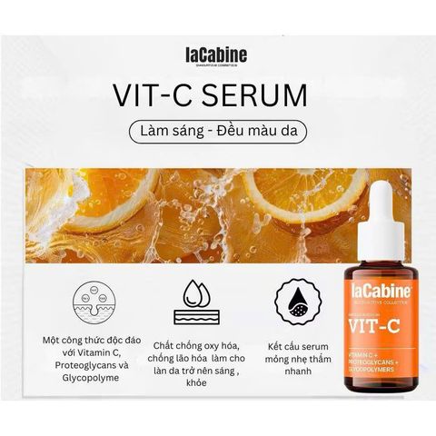 Tinh Chất Làm Sáng Da Ngăn Ngừa Oxy Hóa LaCabine Vit-C 30ml [hàng nhập khẩu]