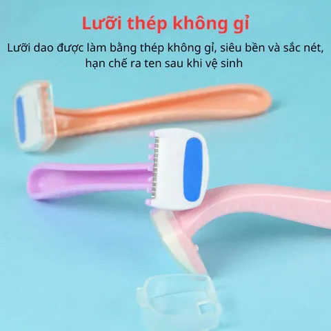 Dao Cạo Lông Vùng Kín Bikini Chống Xướt Thiết Kế Mới Dụng Cụ Cắt Tỉa Râu Lông Nách Chân Tay Chuyên Dụng - T515