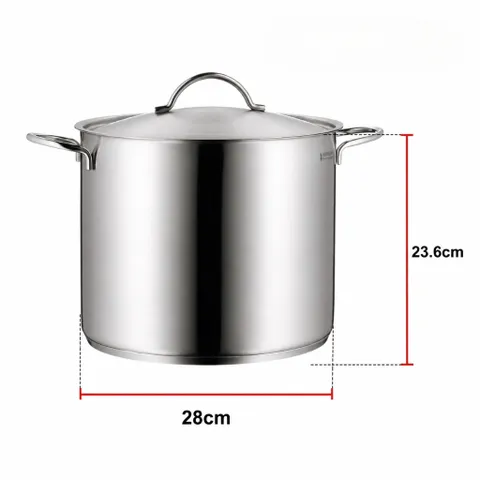 Nồi Luộc Gà WMF 28cm 14L Chính Hãng Đức - Thép Không Gỉ Cromargan Cao Cấp, Thiết Kế Hiện Đại, Tiện Dụng Cho Mọi Bữa Ăn