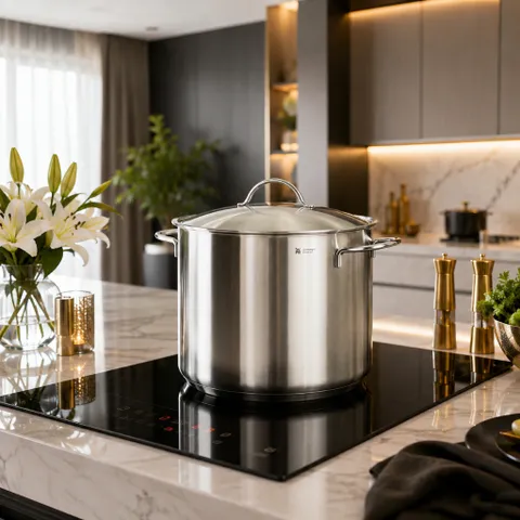 Nồi Luộc Gà WMF 28cm 14L Chính Hãng Đức - Thép Không Gỉ Cromargan Cao Cấp, Thiết Kế Hiện Đại, Tiện Dụng Cho Mọi Bữa Ăn