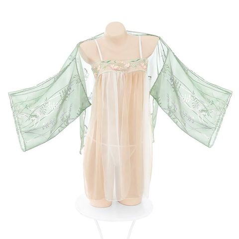 Đồ Ngủ Gợi Cảm Cosplay Cổ Trang Trung Hoa Ren Xuyên Thấu Sexy Quyến Rũ Set Hán Phục Hanfu Xẻ Tà Thanh Lịch Cao Cấp - N385