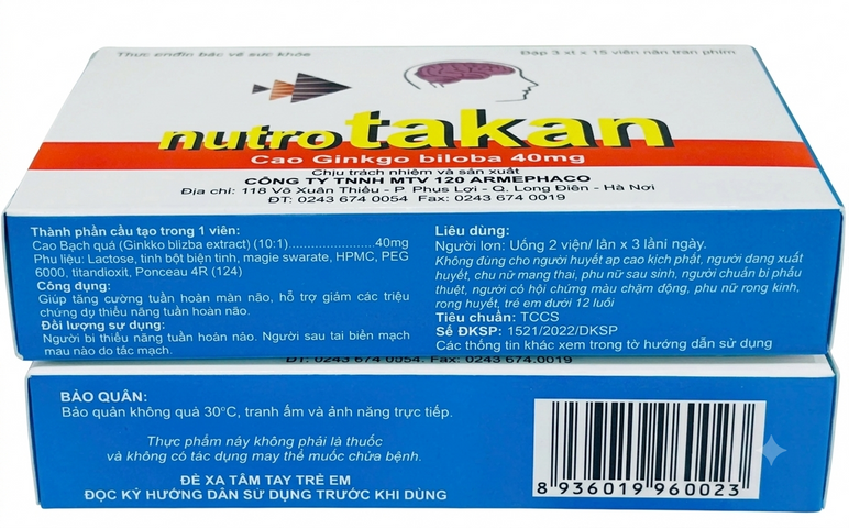 VIÊN UỐNG HỖ TRỢ NUTROTAKAN HỘP 30 VIÊN