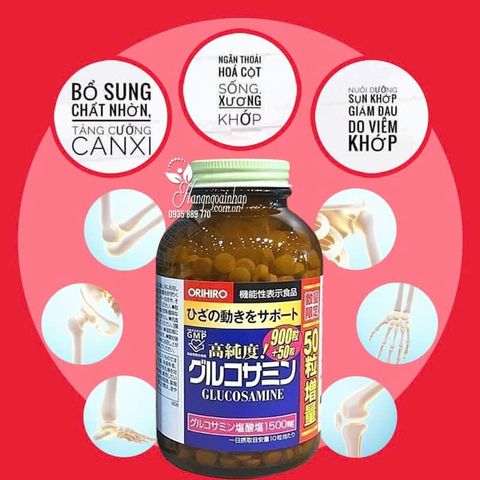 Viên Uống Glucosamine Orihiro 1500mg 900 Viên Nhật Bản Chính Hãng | Hỗ Trợ Sức Khỏe Xương Khớp & Sụn Khớp