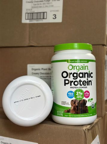 Bột Protein Hữu Cơ Orgain Organic Protein 920g - 21g Protein Thực Vật [Vegan] - Hàng nội địa USA