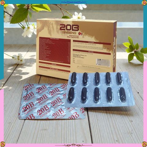 Viên uống 20B Ginseng Mediphar Bổ sung Vitamin, Nhân Sâm, Đông Trùng Hạ Thảo tăng đề kháng 100v 2029