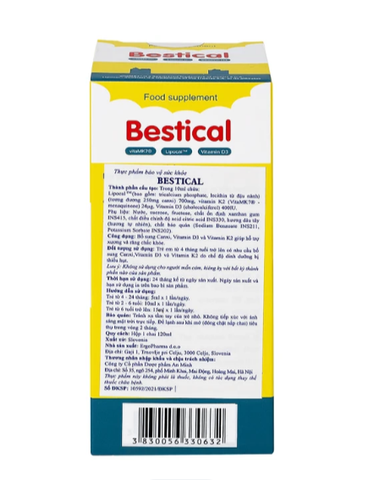 Siro giúp hỗ trợ xương và răng chắc khỏe Bestical Ergopharma (120ml)