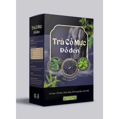 combo 4 trà cỏ mực đô đen nhà mộc tâm