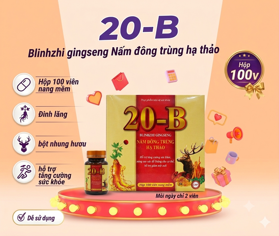 Viên Uống Bổ Sung Sức Khỏe 20B- Hộp 100 Viên