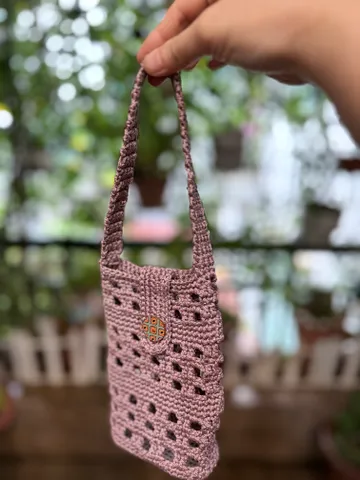 Túi đựng điện thoại làm thủ công bằng len, đồ handmade bằng len