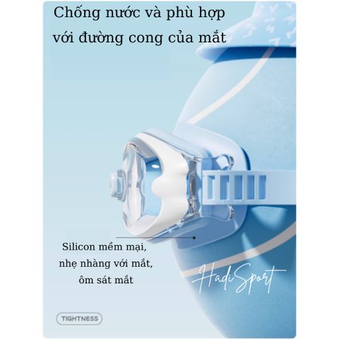 Mẫu mới kính bơi trẻ em (< 25kg) Lining chống nước chống mờ sương chống tia UV độ nét cao LNJV254